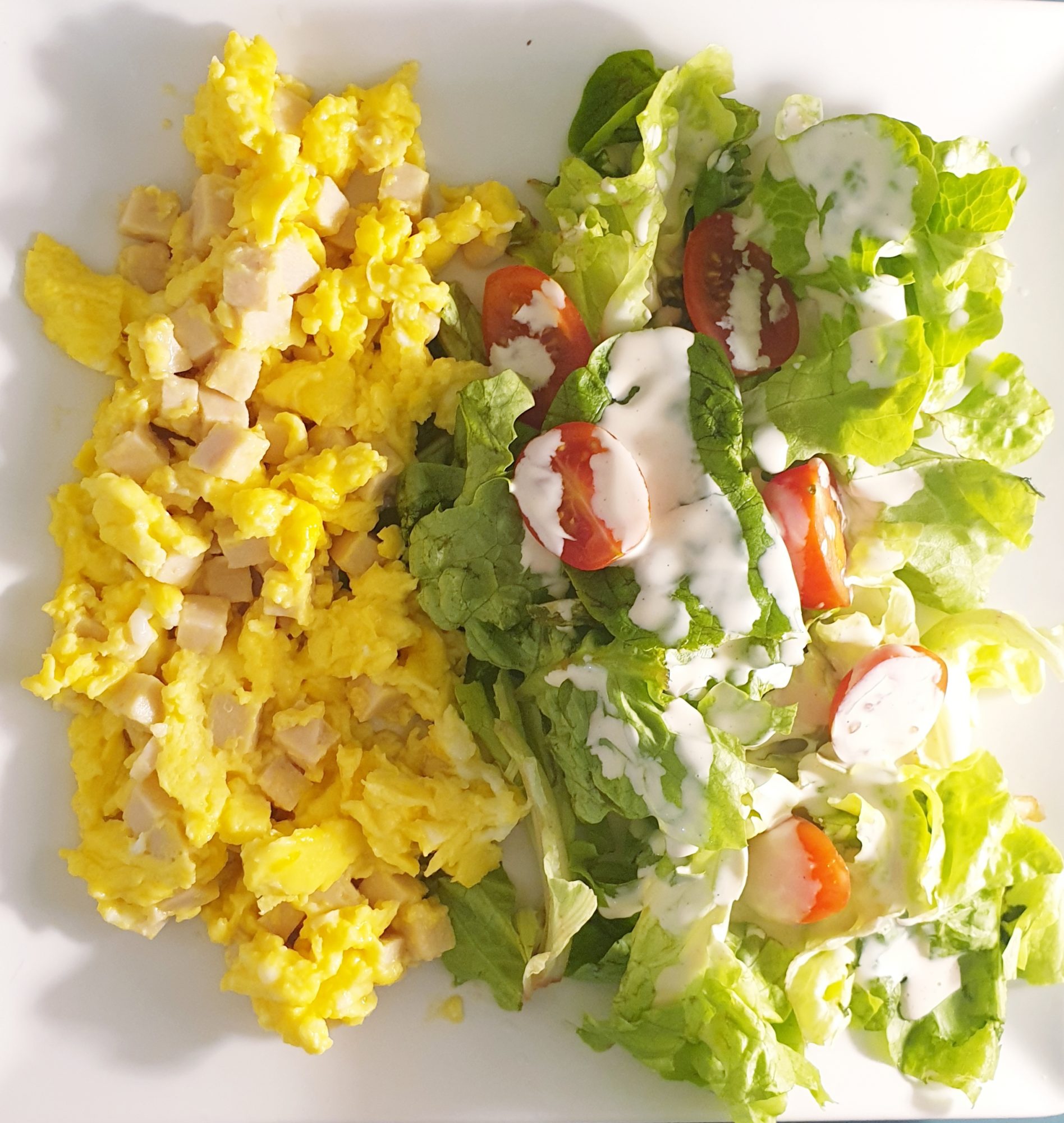 omelette salade