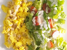 omelette salade