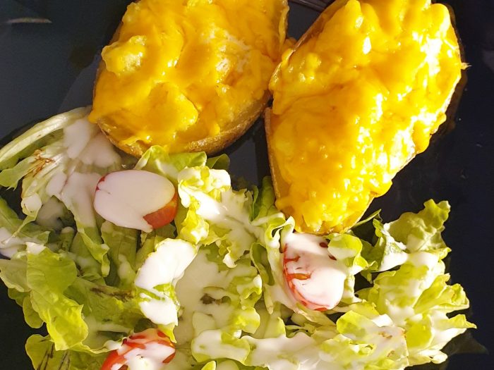 Pommes de terre farcies – Cheddar