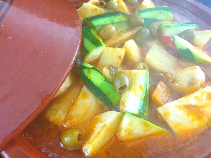 Tajine boeuf pomme de terre courgette