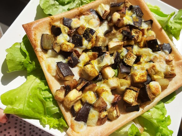 Tarte fine à l&rsquo;aubergine