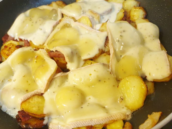 Pommes terres sautées raclette
